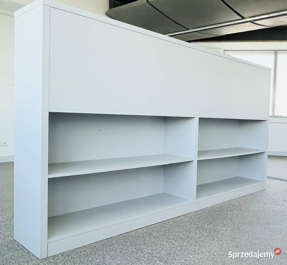 Regał otwarty dwustronny z półkami szary D 240 x Warszawa sprzedam
