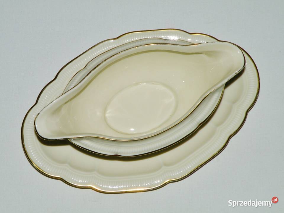 Sosjerka porcelanowa Hutschenreuther Gelb Weimar Bydgoszcz