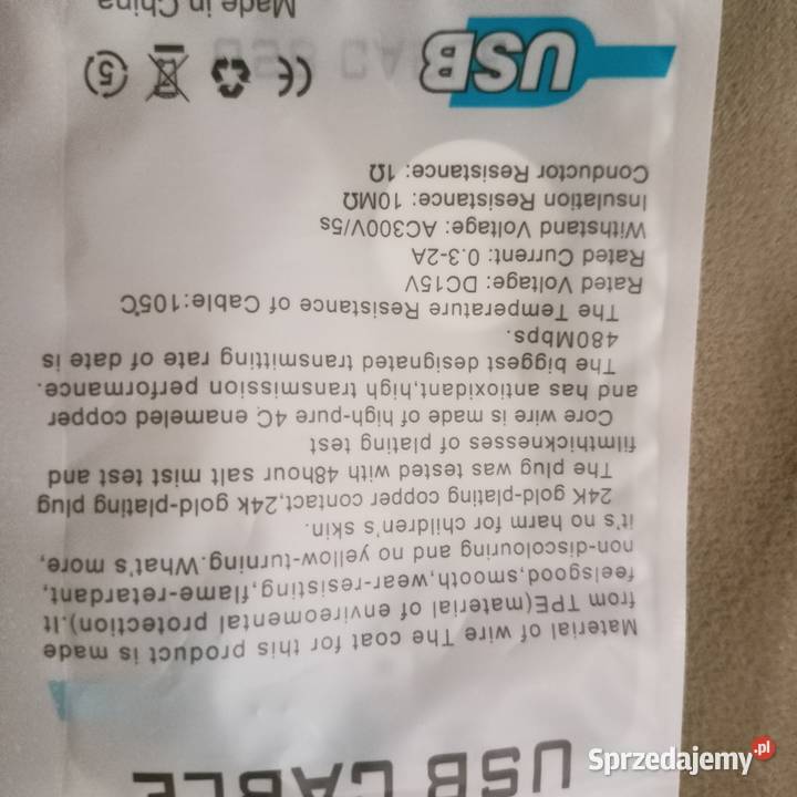 pendrive usb z brelokiem niebieski metalowy Weronikopole