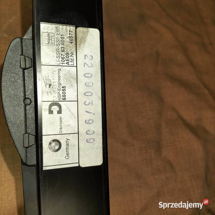 Mechanizm rolety szyby drzwi lewych tylnych BMW Poręba