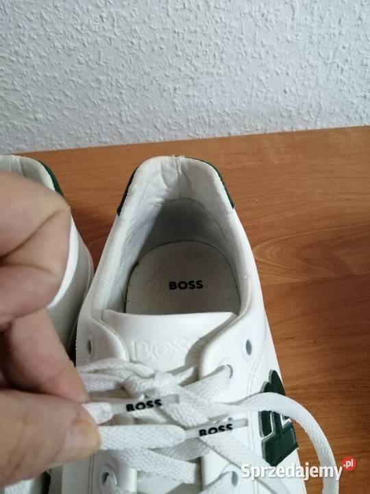 Hugo Boss białe sneakersy 50474728 B logo Aiden inna