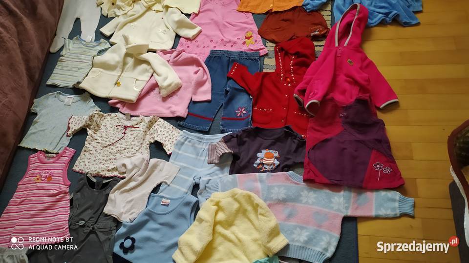 ubrania dziewczęce rozmiar 62 80 paka ubrań Poznań