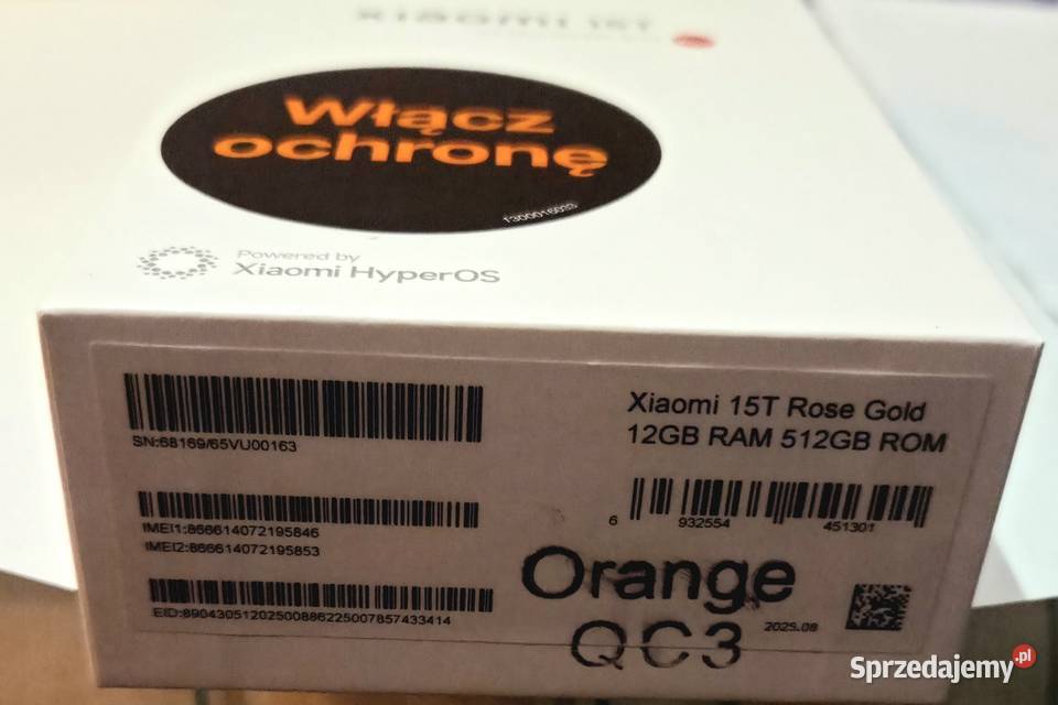 Xiaomi 15T 12GB512GB Złoty