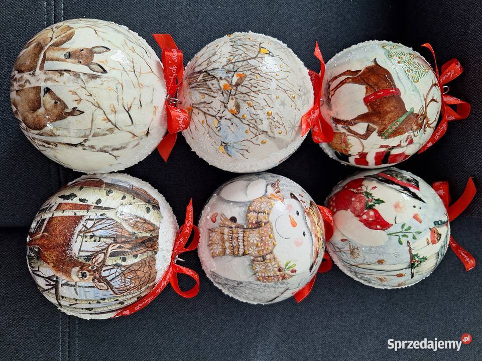 Bombki ręcznie robione na choinke i prezent