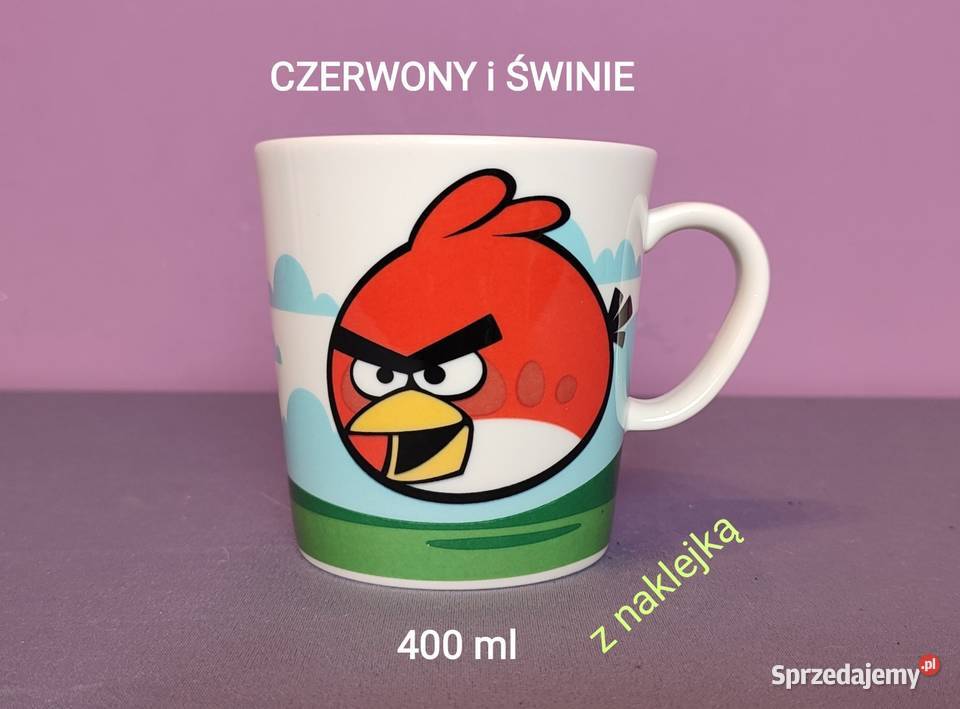 ANGRY BIRDS kubek Arabia Finland CZERWONY i małopolskie Jasień