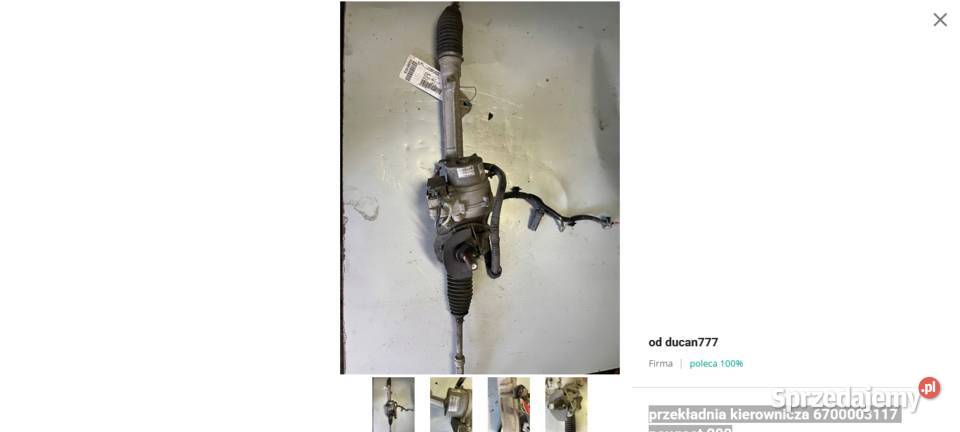 przekładnia kierownicza 6700003117 peugeot 208 dolnośląskie Jelcz-Laskowice