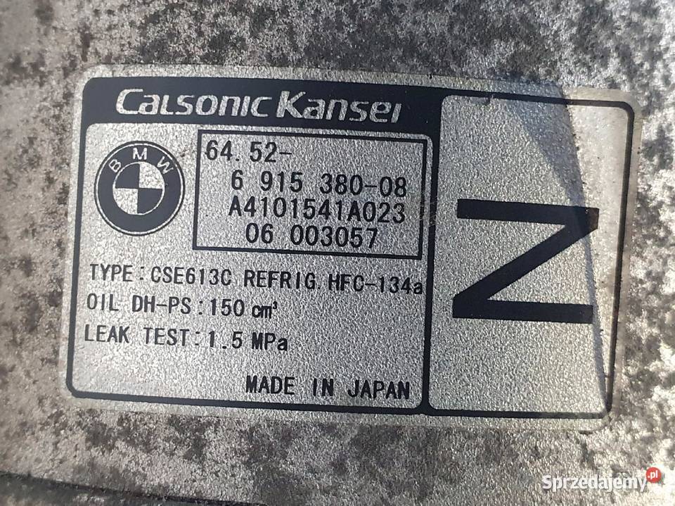 SPRĘŻARKA KLIMATYZACJI BMW E87 E90 20 i 6915380 Chełm