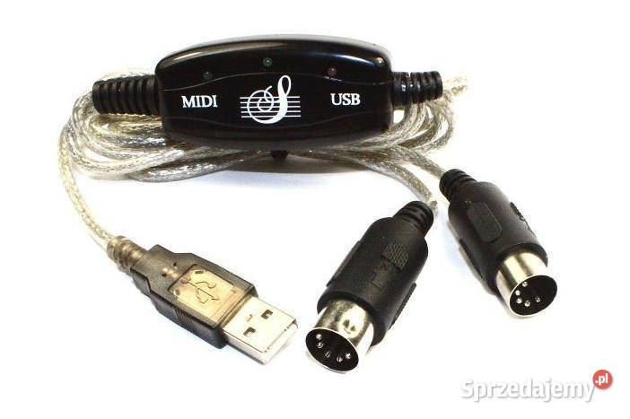 Kabel MIDI interfejs na USB dwustronny kabel mazowieckie Warszawa sprzedam
