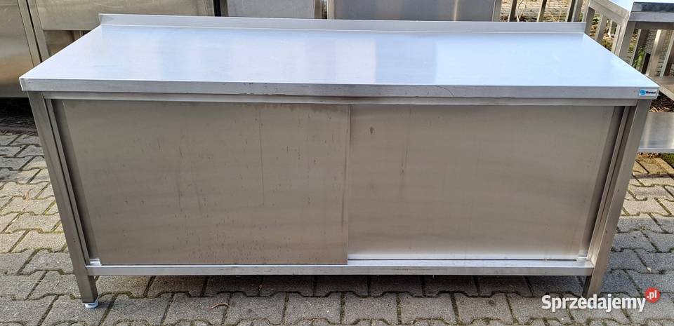 STÓŁ GASTRO Z SZAFKĄ DRZWI SUWANE 2006085 M1175N Nowe Skalmierzyce