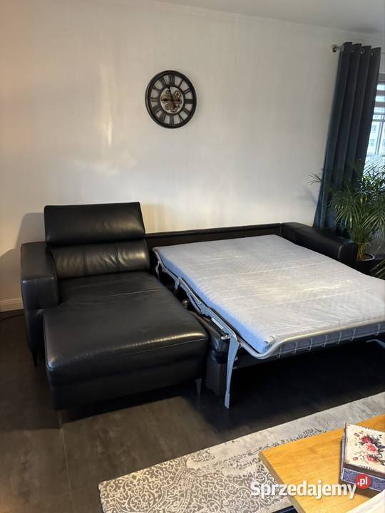 Narożnik skórzany z funkcją spania dolnośląskie sprzedam