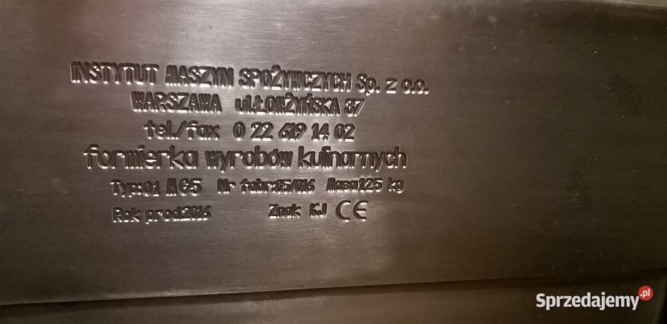 Maszyna do pierogów uszek kopytek formierka Nowy Sącz