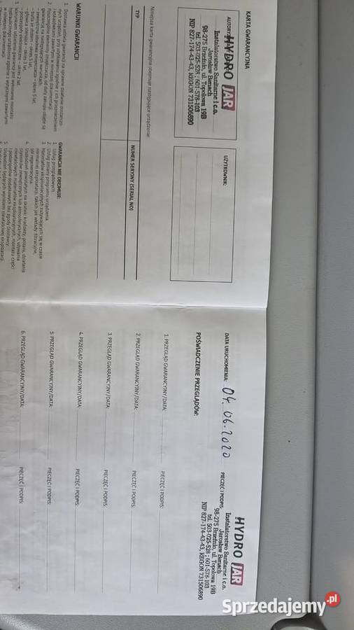 Sprzedam uzdatniacz zmiękczacz wody Goszczanów