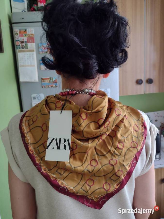 ZARA Ekskluzywna apaszka biznesowa z Madrytu Dla kobiet Kraków