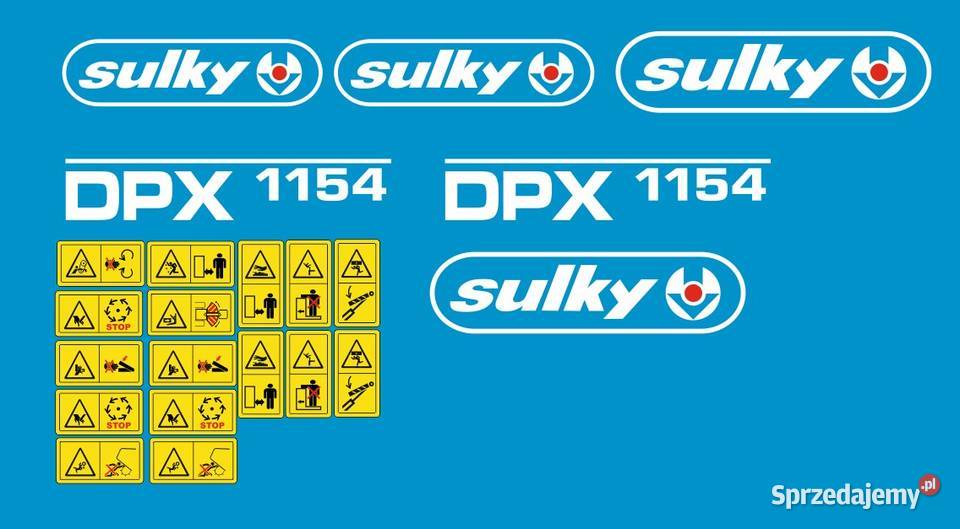 Naklejki sulky dpx 1154 i inne modele super Pozostałe Rolnictwo sprzedam