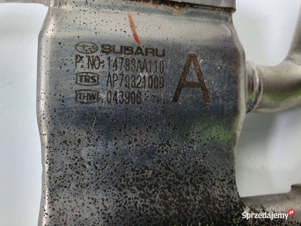 CHŁODNICZKA SPALIN SUBARU IMPREZA 14793AA110 osobowe Lipno sprzedam