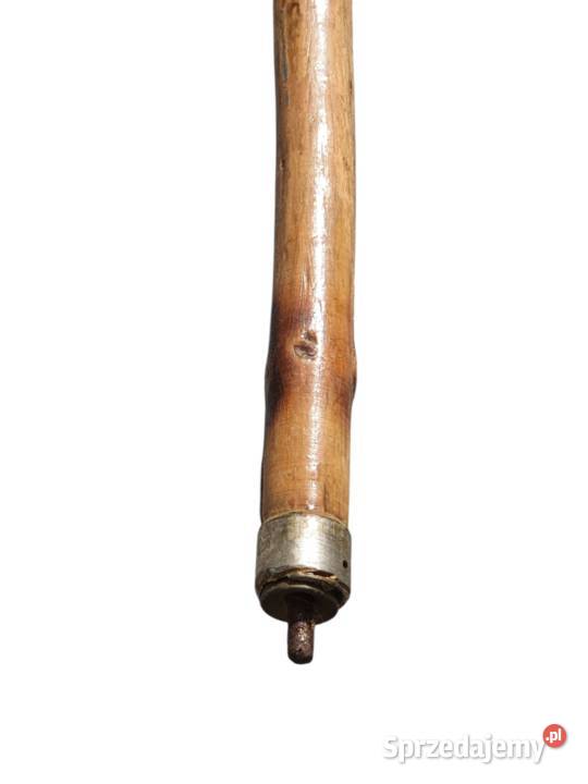 Stara piękna drewniana laska ręcznie rzeźbiona śląskie Cieszyn sprzedam