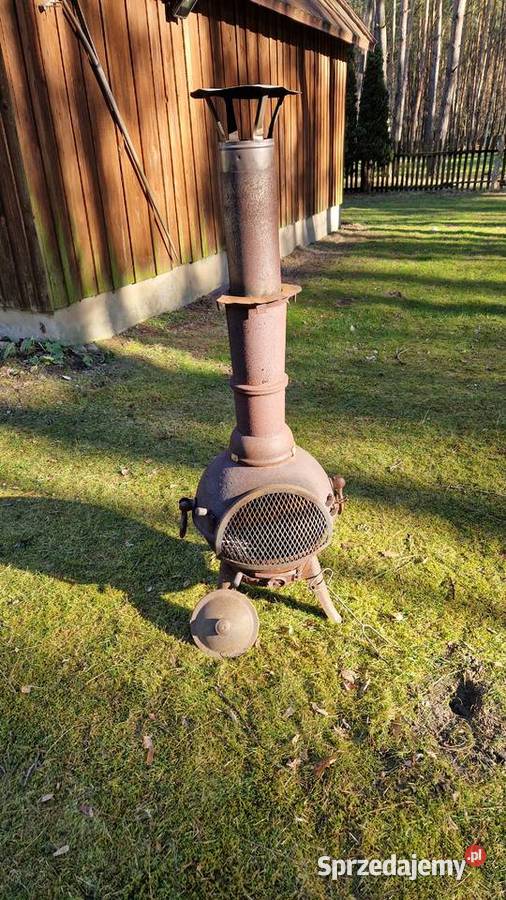 Ogrzewacz ogrodowy kominek tarasowy żeliwny Aleksandrów Łódzki sprzedam