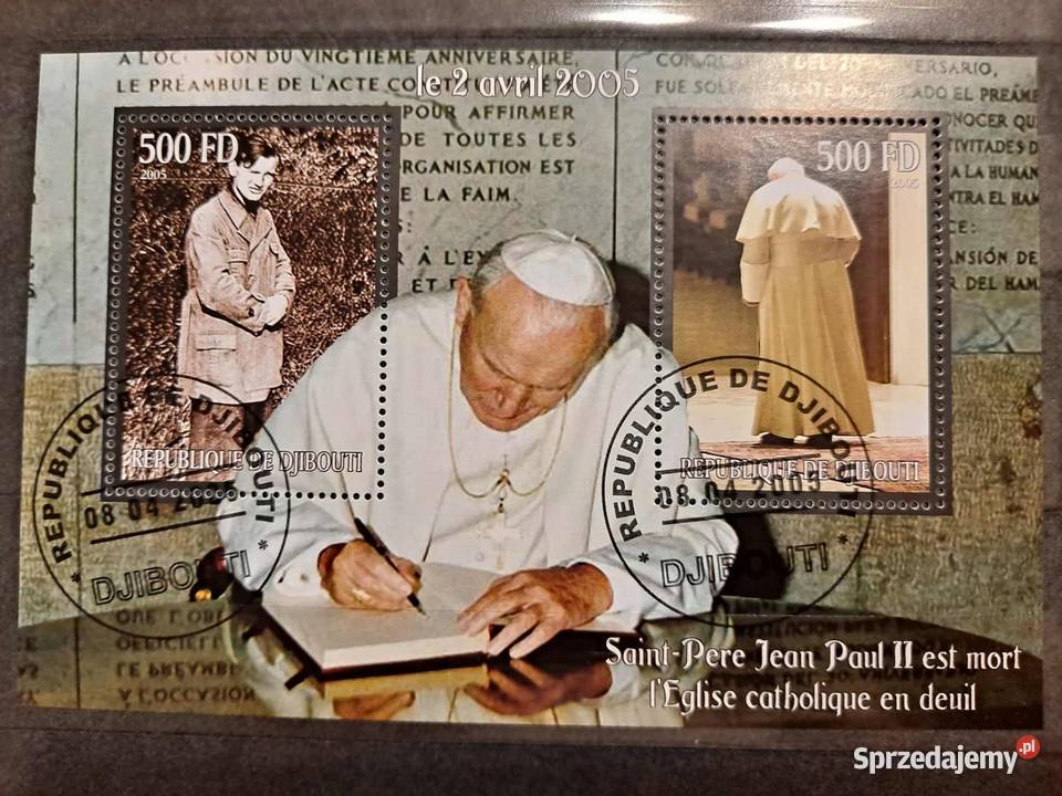 Jan Paweł II znaczki bloczki