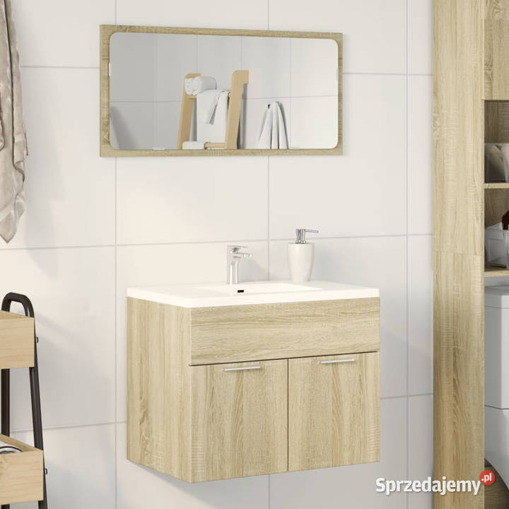 Szafka pod umywalkę dąb sonoma 60x385x46 płyta