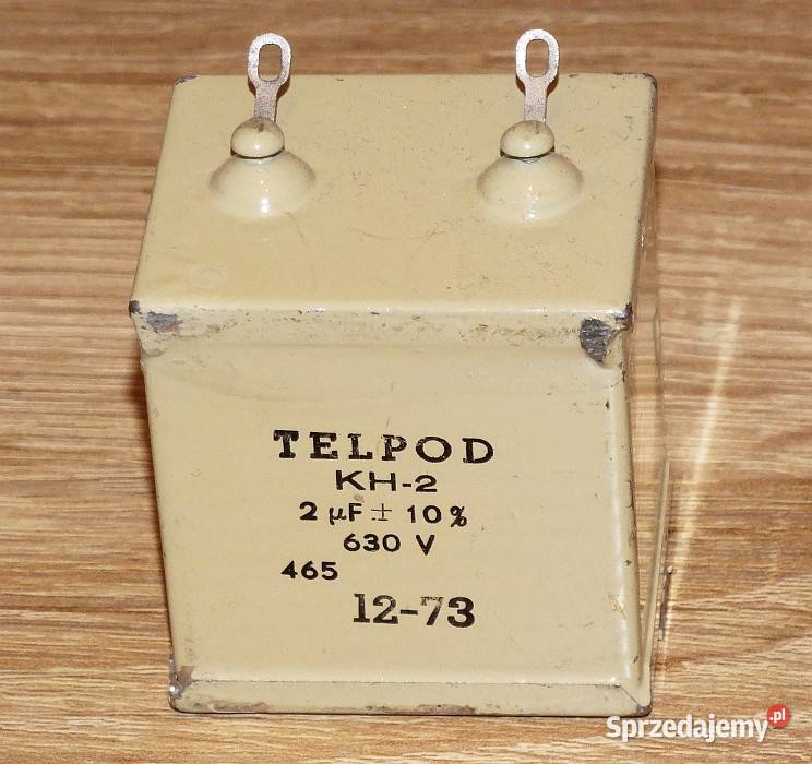 Kondensator papierowy hermetyczny UNITRA TELPOD Gliwice