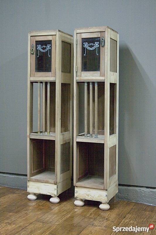 SŁUPKI SECESYJNE OCZYSZCZONE ANTYKI IMPRESJA