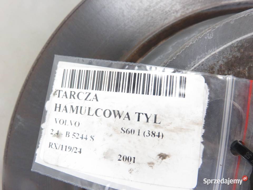 TARCZE HAMULCOWE TYŁ VOLVO S60 sprzedam