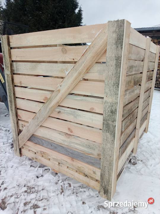 Skrzyniopalety drewniane 120x120x160 nowe mocne Pozostałe