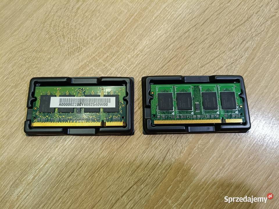 Pamięć RAM DDR2 2x512MB laptop sprzedam