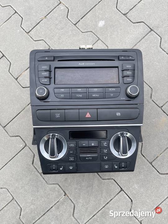 Audi a3 8p lift konsola 2 din radio panel