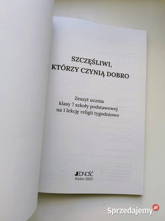 Zeszyt ucznia religia klasa 7 Szkoły Podstawowej skrypt, zeszyt ćwiczeń, zbiór zadań, testów Katowice
