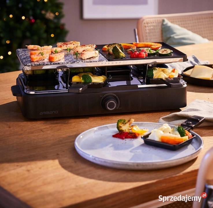 Grill elektryczny Raclette stołowy 1400W na 8 wielkopolskie sprzedam