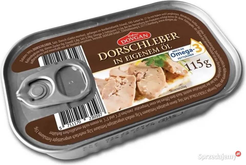 Wątróbka z dorsza w oleju własnym 115g x 3