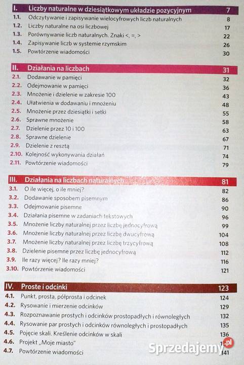 Matematyka z klasą 4 Podręcznik Lucyna Klama Chełm