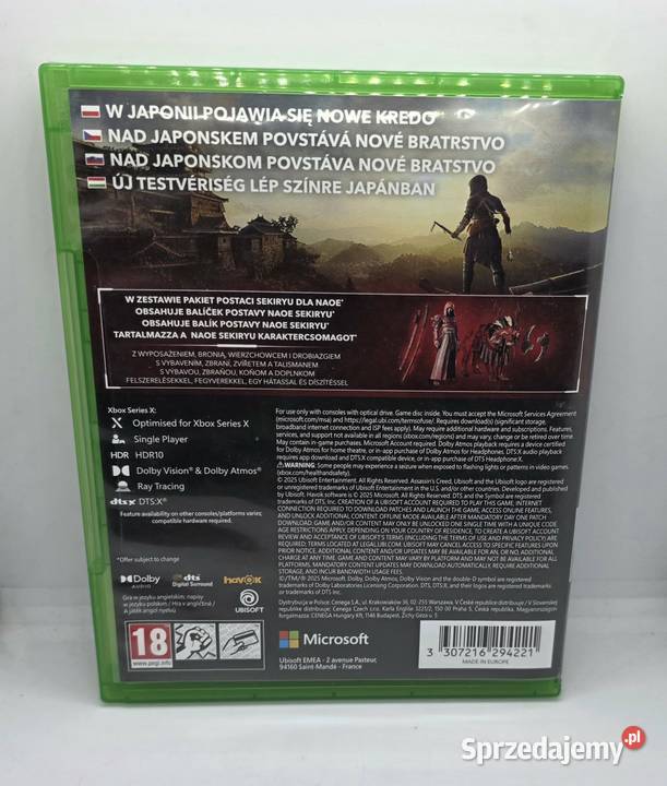 Gra Assasins Creed Shadows Xbox Series X Elbląg