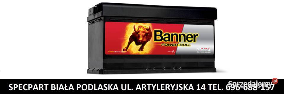Akumulator Banner Power Bull 95Ah 780A EN PRAWY Rok produkcji 2022 lubelskie Biała Podlaska sprzedam