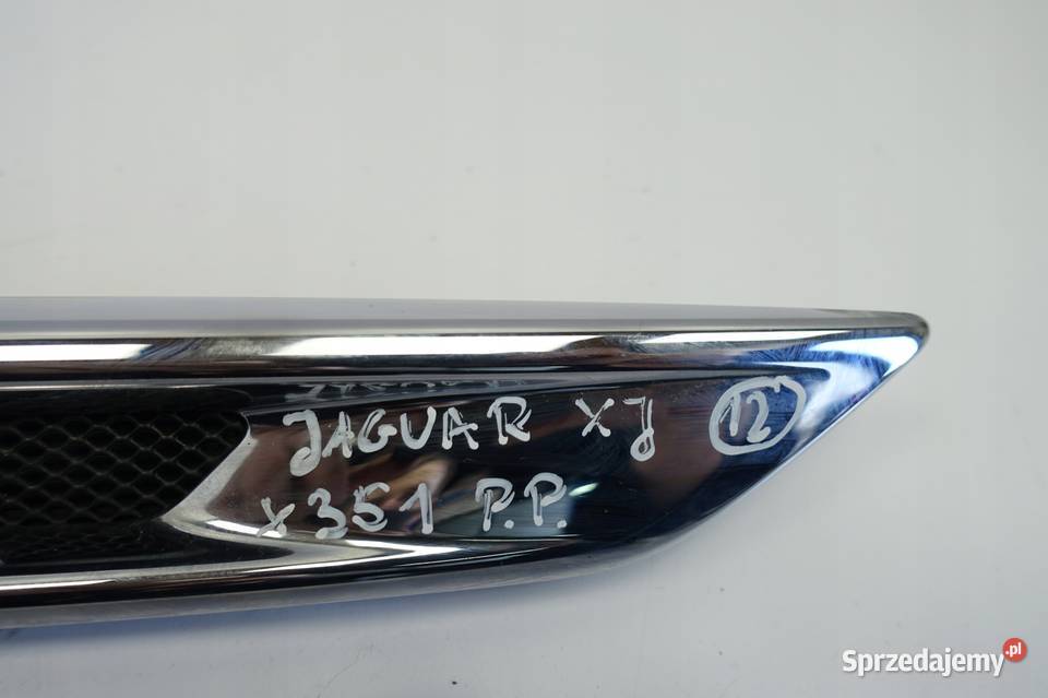 Jaguar XJ X351 LISTWA PRZEDNIEGO BŁOTNIKA prawa Rudka