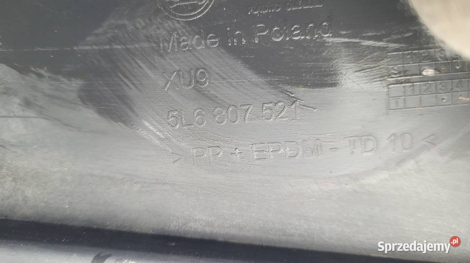 SKODA YETI DOKŁADKA ZDERZAKA TYLNEGO TYŁ Karoseria Ruda Śląska