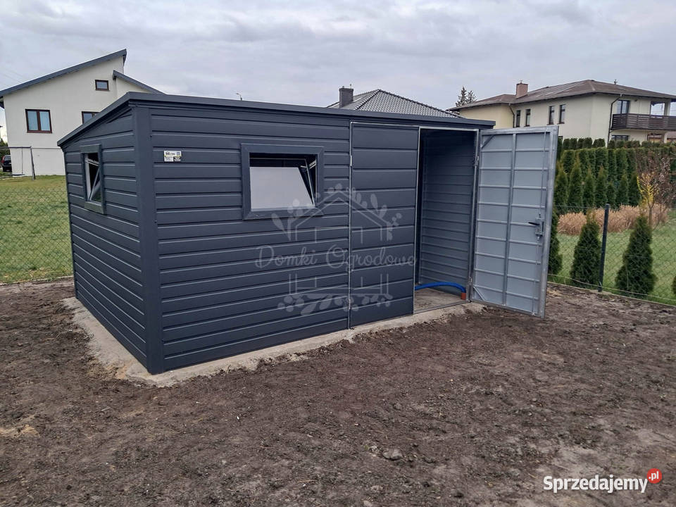 Schowek domek ogrodowy 4x2m brama dwuskrzydłowa Katowice