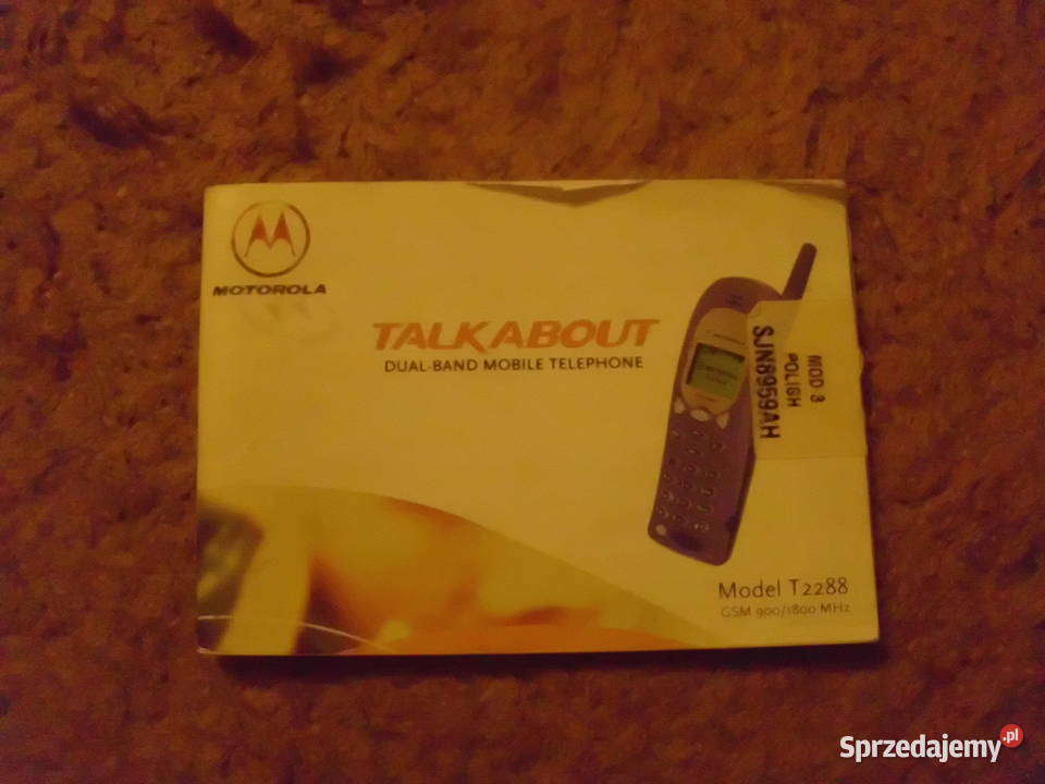 instrukcja do  telefon; Motorola; TALKABOUT T2288