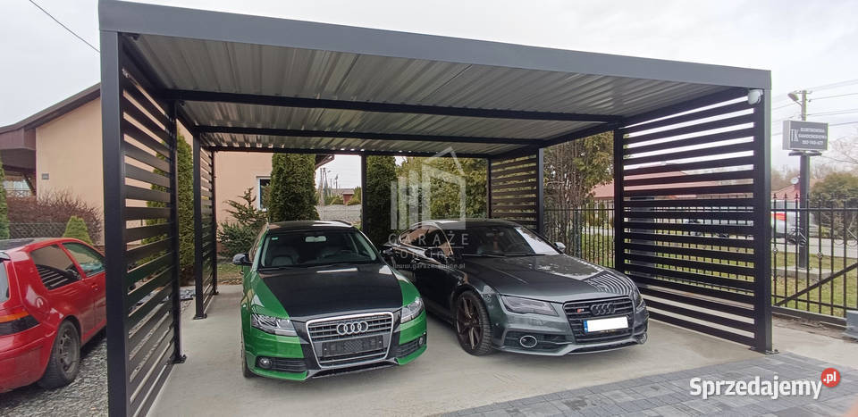 CarPort PREMIUM Wiata samochodowa 5x5 Antracyt 25m2 Otwock
