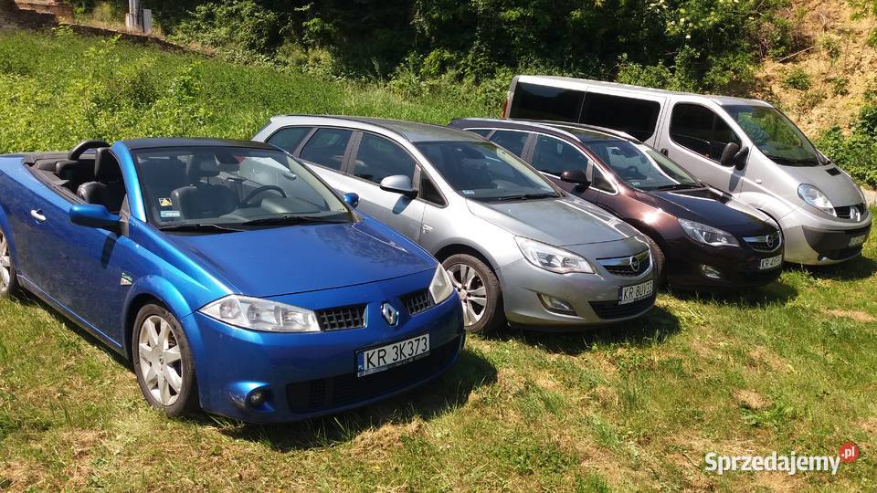 Wynajem samochodów Renault Megane Cabrio 200 BMW małopolskie Kraków
