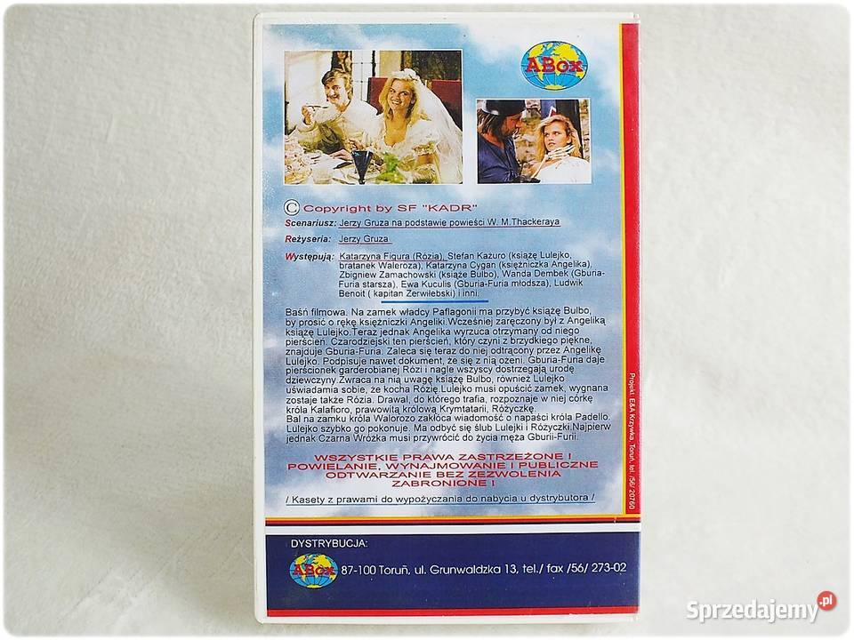 Kaseta VHS Pierścień i Róża Polski Film na Video lubuskie Żary sprzedam