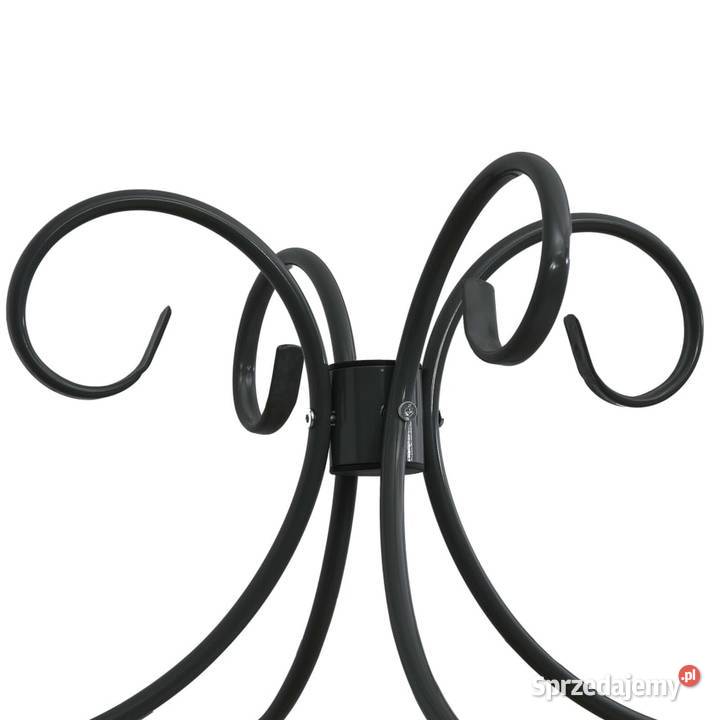 vidaXL Rama łóżka z baldachimem czarna metalowa mazowieckie Warszawa