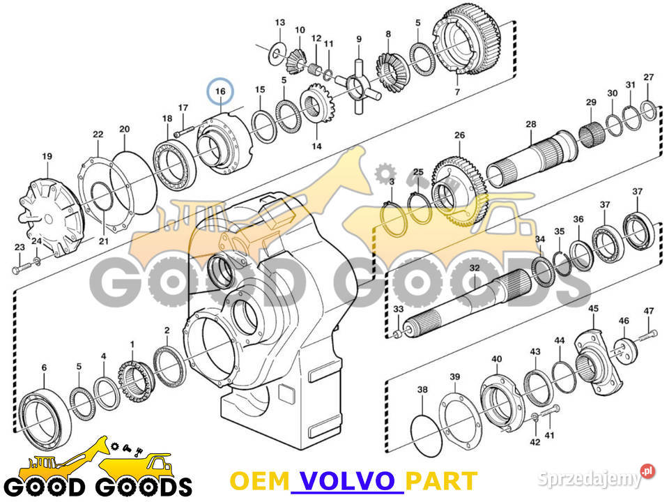 VOLVO OBUDOWA MECHANIZMU RÓŻNICOWEGO 11038842 Władysławów
