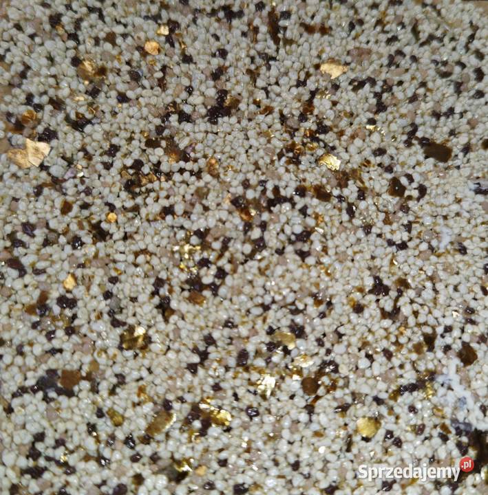 Tynk mozaikowy ze ZŁOTĄ miką PINIA Lublin Lico