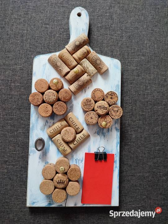 Deska korkowa na zapiski biżuterie biuro Rękodzieło Poznań