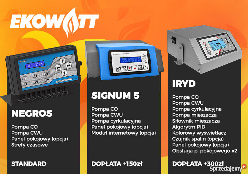 Kocioł piece piece 19 kW z podajnikiem EKOWITT Myszków