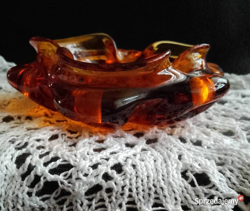 Popielniczka Huta szkła Ząbkowice Nakło nad Notecią