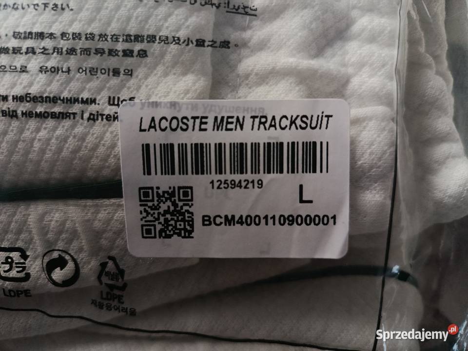 Spodnie dresowe męskie Lacoste Regular Fit podlaskie Białystok