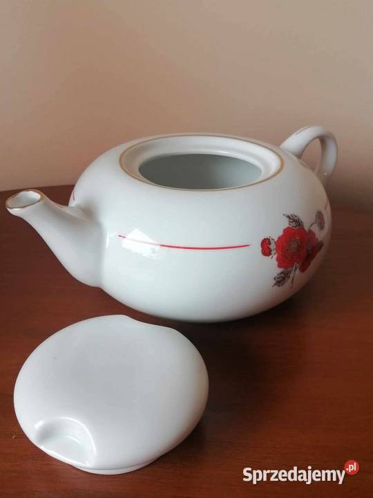 Dzbanek Porcelanowy Płaski Maki Karolina PRL sprzedam